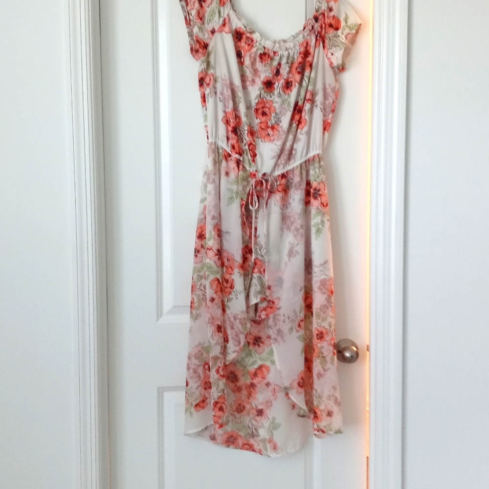 Flower off the shoulder romper